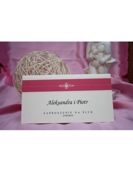 Zaproszenia Eleganckie Personalizowane Ślubne Vintage Dl