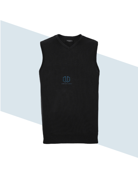 Men's V-Neck Sleeveless Knitted Pullover