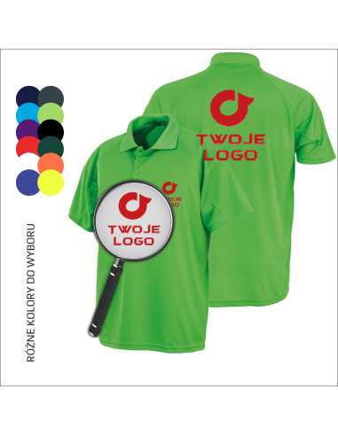 Polo sportowe koszulki z personalizacją | Reklama | Odzież reklamowa 12 sztuk