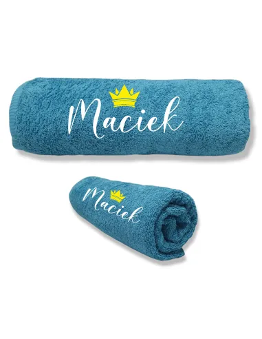 Ręcznik z Haftem dla Dziecka Chłopca Imieniem na Prezent