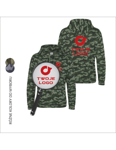 Personalizowane bluzy z kapturem własne logo | Odzież reklamowa | Logo 6 sztuk