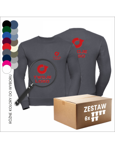 Swetry z haftem Odzież reklamowa Logo 6 sztuk