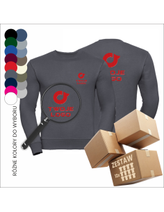 Personalizowane swetry Własne logo  Odzież reklamowa Logo 12 sztuk