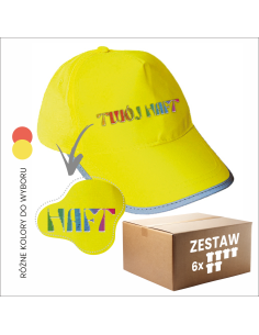 Czapka z logo Twój HAFT Twoja reklama Indywidualny 6 sztuk ODZIEŻ Reklamowa