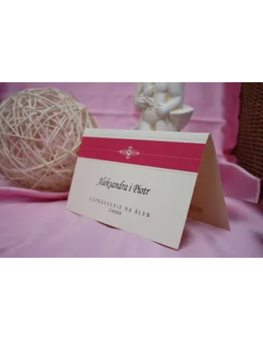 Zaproszenia Eleganckie Personalizowane Ślubne Vintage Dl