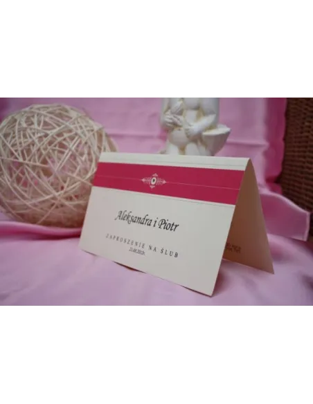 Zaproszenia Eleganckie Personalizowane Ślubne Vintage Dl