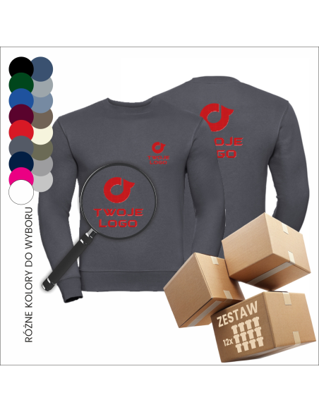 Sweter z personalizacją Haft Odzież reklamowa Logo Luźny