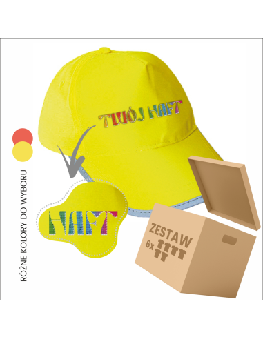 Czapka z logo Twój HAFT Twoja reklama Indywidualny 6 sztuk ODZIEŻ Reklamowa