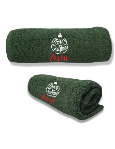 Ręcznik z Haftem Personalizowany na Prezent na Święta