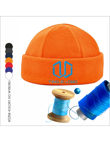 Zimowa czapka Twoje logo Personalizacja Odzież reklamowa Polar  12 sztuk