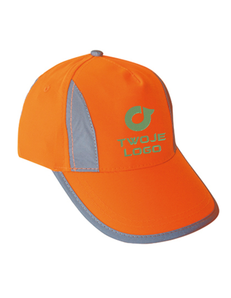 Odblaskowa czapka dla dziecka Twoje logo REKLAMA Poliester 6 sztuk