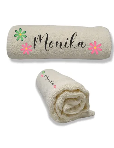 Ręcznik z Haftem Prezent Dziewczynki Imię Personalizowany