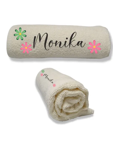 Ręcznik z Haftem Prezent Dziewczynki Imię Personalizowany