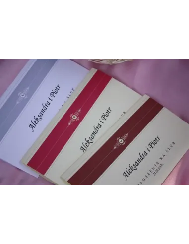 Zaproszenia Eleganckie Personalizowane Ślubne Vintage Dl