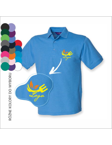 Koszulka polo męska Własny logo Nadruk Grafika Odzież reklamowa 12 sztuk