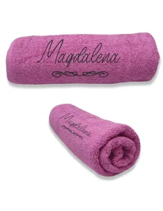 Ręcznik z Haftem Prezent z Imieniem Napisem logo z logo