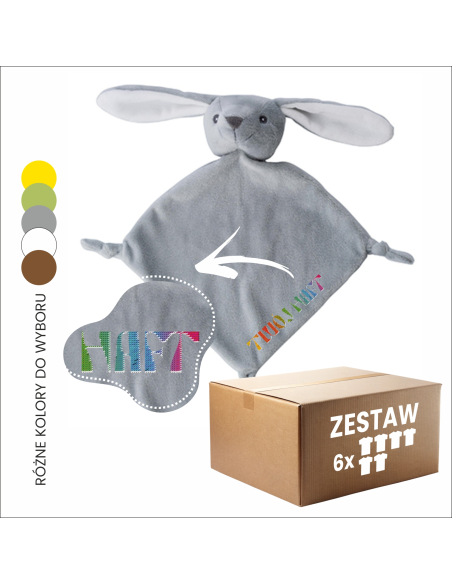 Przytulanka dla DZIECKA Z Twoim LOGO Prezent Urodzinowy 6szt