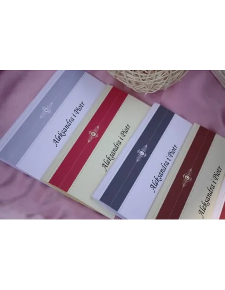 Zaproszenia Eleganckie Personalizowane Ślubne Vintage Dl