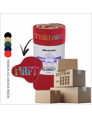 Koc zimowy z LOGO Twojej Firmy Twój projekt personalizowany prezent 6 sztuk