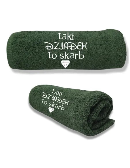 Ręcznik z Haftem Personalizowany na Prezent dla Dziadka