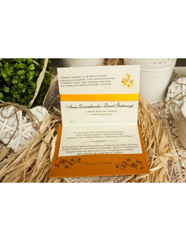 Zaproszenia Ślubne Elegant Wkładką Pełna Personalizacja