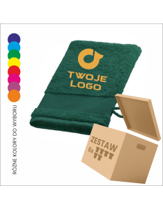Rękawica do mycia ciała PREZENT Z TWOJĄ GRAFIKĄ twój projekt logo 6 sztuk