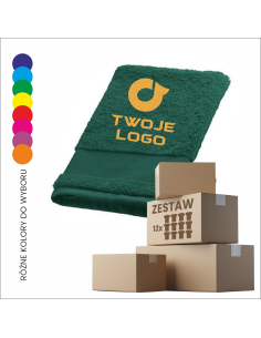 Rękawica do mycia ciała TWÓJ PROJEKT haft personalizowany prezent 12 sztuk