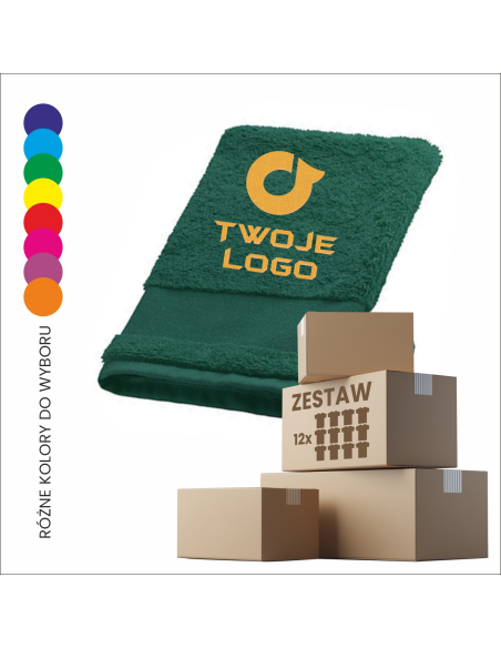 Rękawica do mycia ciała TWÓJ PROJEKT haft personalizowany prezent 12 sztuk