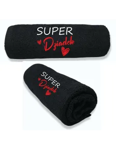 Ręcznik z Haftem Dzień Babci Prezent Dziadka Personalizowany