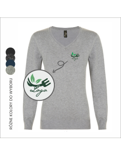 Damski sweter nierozpinany z haftem TWOJA GRAFIKA personalizowany prezent  