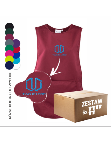 Personalizowany fartuch damski TWOJA GRAFIKA Twoje odzież robocza