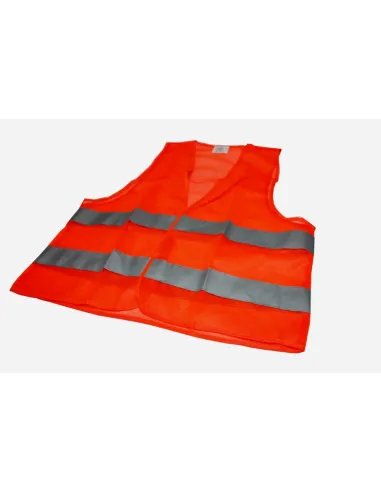 Kamizelka Odblaskowa z Nadrukiem Tył Pomarańczowa 20 szt