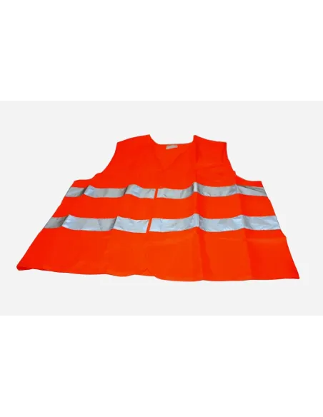 Kamizelka Odblaskowa z Nadrukiem Tył Pomarańczowa 50 szt