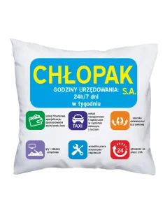 Poduszka z Nadrukiem Chłopak Sa Prezent Chłopaka Faceta