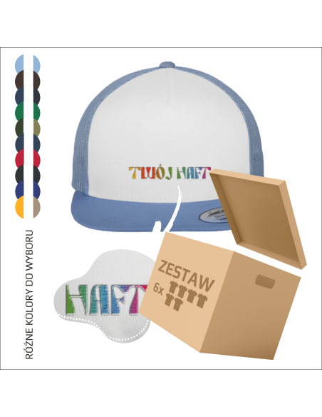 Personalizowana czapka z daszkiem TWOJA GRAFIKA Haft Twój projekt Prezent 