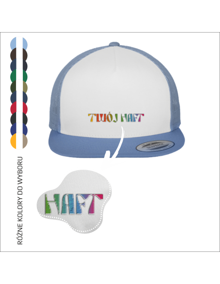 Czapka z daszkiem PERSONALIZOWANY HAFT Twój projekt  6 sztuk