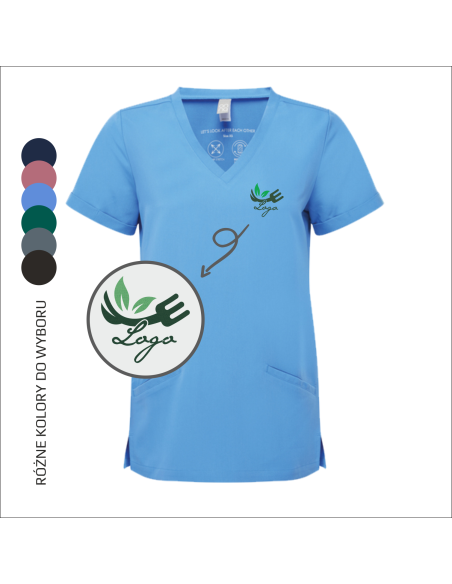 Tunika damska z haftem TWÓJ PROJEKT Logo Twoja grafika Personalizacja