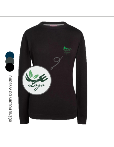 Sweter damski z haftem PERSONALIZOWANY PREZENT dla kobiety, twój projekt 