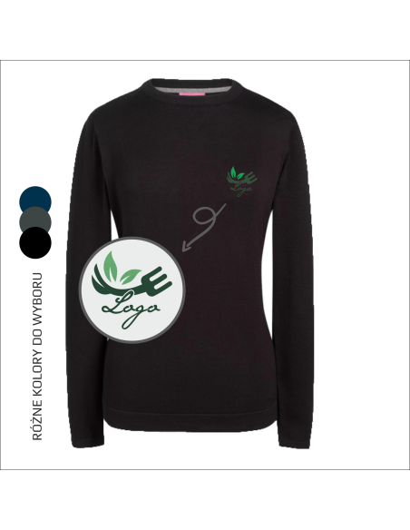 Sweter damski z haftem PERSONALIZOWANY PREZENT dla kobiety, twój projekt 
