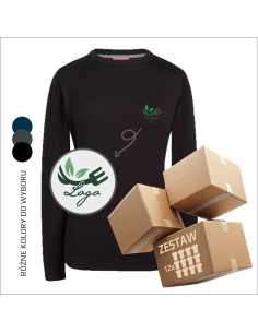 Damski sweter TWOJE LOGO FIRMY Twoja grafika Personalizacja Twój 12 sztuk