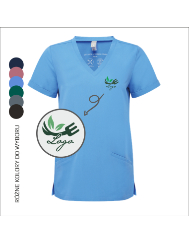 Personalizowana Bluzka Damska TWOJE LOGO Odzież robocza 6 sztuk
