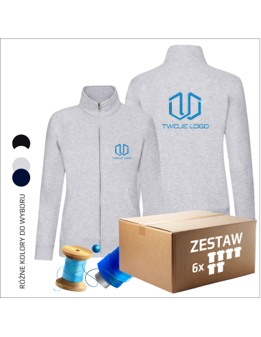 Damska bluza Kobiecy fason TWOJA GRAFIKA Twój projekt logo 6 sztuk