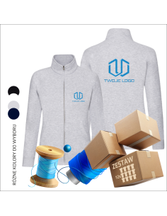 Damska bluza bez kaptura TWOJE LOGO FIRMY Twoja grafika 12 sztuk