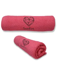 Ręcznik z Haftem Duży Gruby Ręcznik Haftem – Prezent