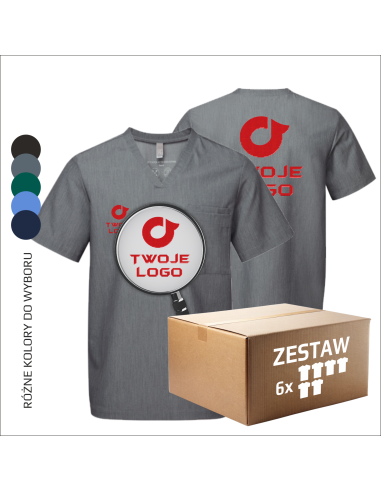 Personalizowana męska koszulka TWOJA GRAFIKA Twoje logo Haft 12 sztuk