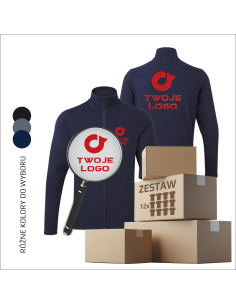 Męska bluza z kieszeniami TWÓJ PROJEKT Logo Firmy 12 sztuk