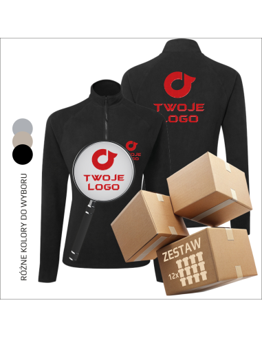 Odzież Reklamowa BLUZA Dla KOBIETY Firmowe LOGO Twoja GRAFIKA 12 sztuk