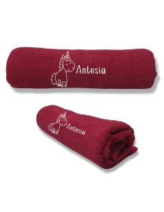 Ręcznik z Haftem Prezent z Imieniem Napisem logo z Nadrukiem