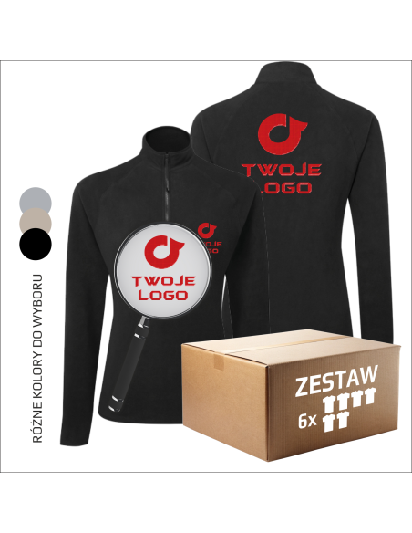 Odzież Reklamowa BLUZA Dla KOBIETY Firmowe LOGO Twoja GRAFIKA 12 sztuk