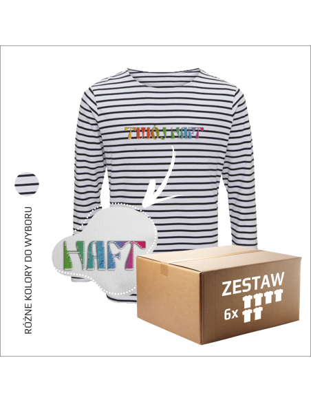 Personalizowana koszulka męska TWÓJ PROJEKT logo firmowe 6 sztuk
